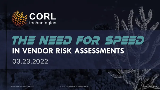 need speed vendor risk assessments webinar