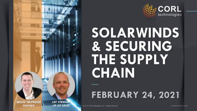 solarwinds securing supply chain webinar