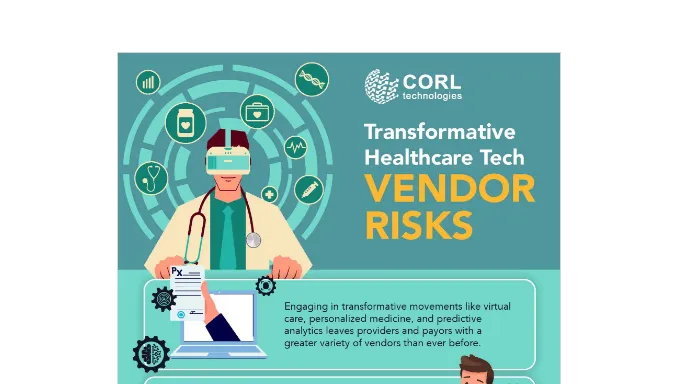 transformative healthcare tech vendor risks infographic